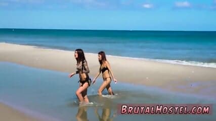 Sexually broken teen bondage and short hair bdsm first time Excited youthful tourists