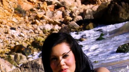 Having Fun On Beach
