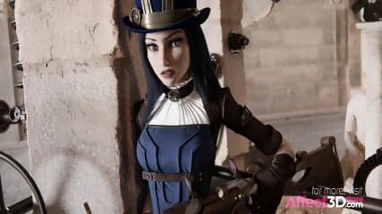 3D Babe Fucked In A Steampunk Fantasy Animation