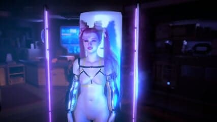 Imperious futa Meredith Stout roughly tests experimental spy sexbot
