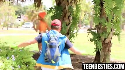 Jaye Summers and Haley Reed banged by poke master