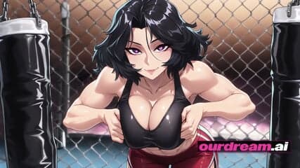 Ourdream Hentai | Fit Anime Fighter Girl Fucked In The Ring Of An Underground Gym