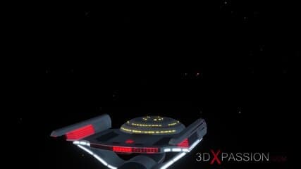 Hot Sex In The Space Station! Female Android Plays With A Young Blonde
