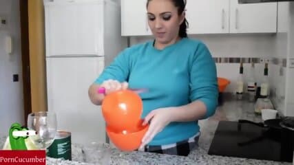 Hot arab milf enjoys a large cock in her fat pussy and ass